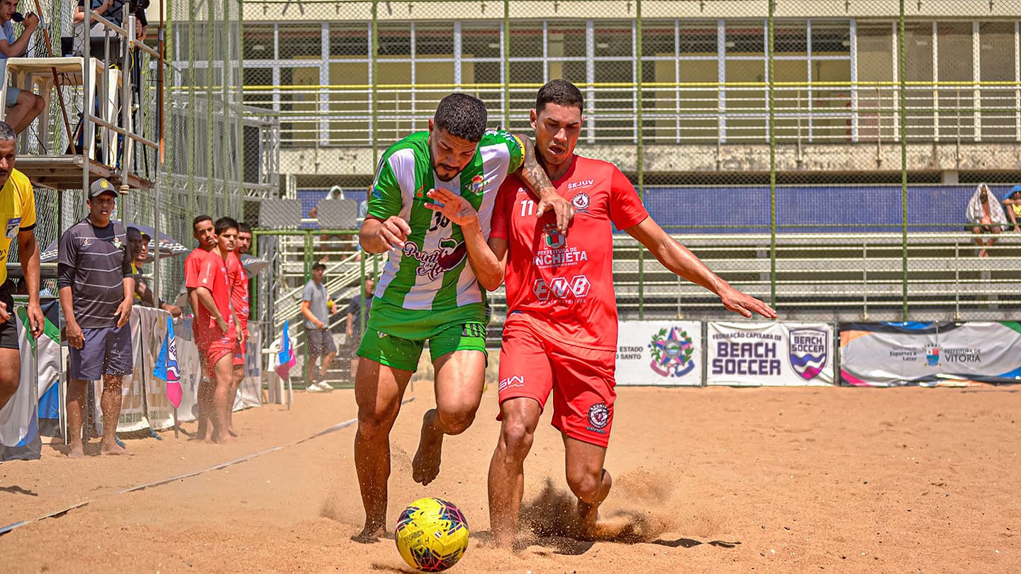 A Gazeta  Campeonato Estadual de Beach Soccer começa neste fim de